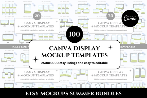 100 Etsy Display Listings Mockup: Elevate Your Shop
