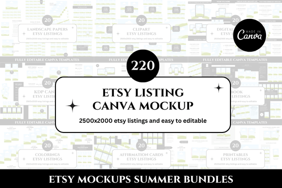 Elevate Your Etsy Shop with 220 Professional Mockup Bundles