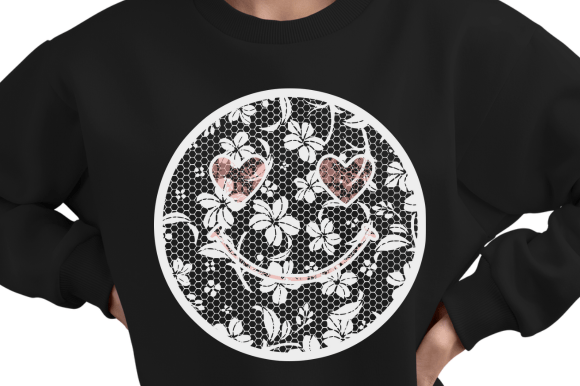 Happy Face Lace PNG: Elevate Your Design Projects