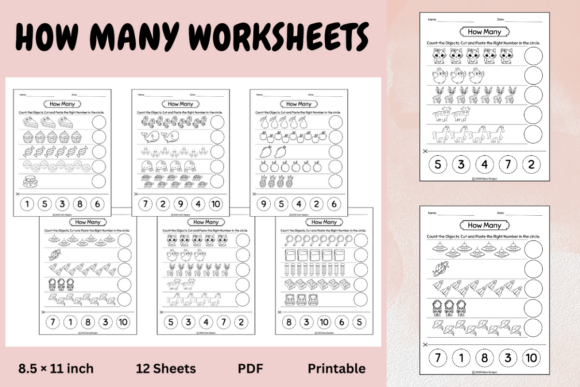 How Many Worksheets 1 - 10: Designing Foundational Learning Tools