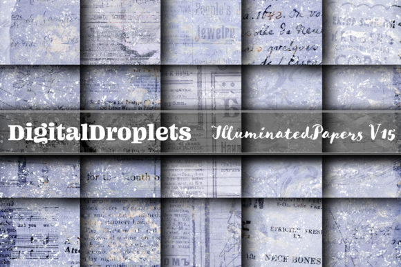 Illuminated Papers Vol. 15 | Vintage & Glitter Design Collection