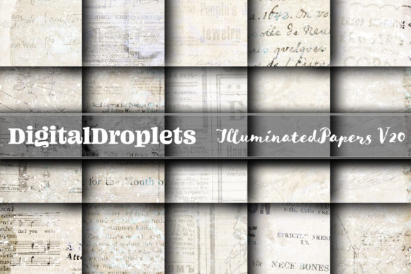 Illuminated Papers Vol. 20 | Vintage Glitter Paper Collection