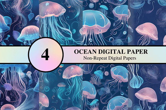 Ocean Digital Paper: Elevate Your Creative Projects with Coastal Elegance
