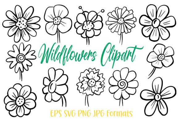 Spring Flower Illustration Wildflowers: A Design Asset Collection