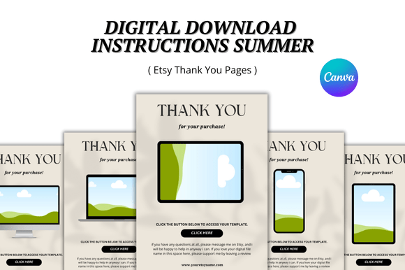 Streamline Your Digital Shop with Professional Canva Templates