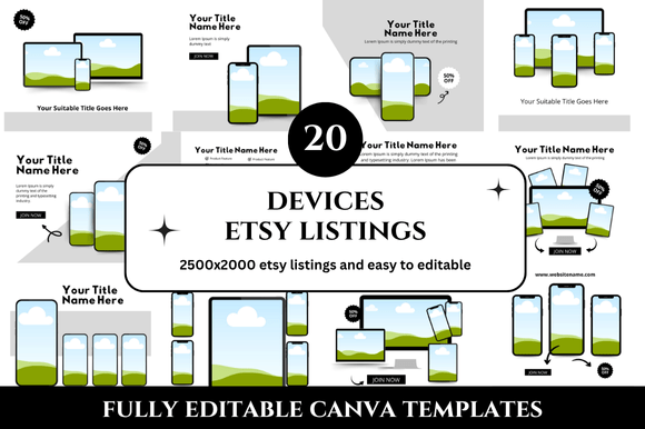 Transform Your Etsy Shop with 20 Devices Listings Mockups