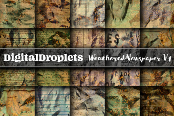 Weathered Newspaper Vol. 4: Vintage Texture for Modern Design
